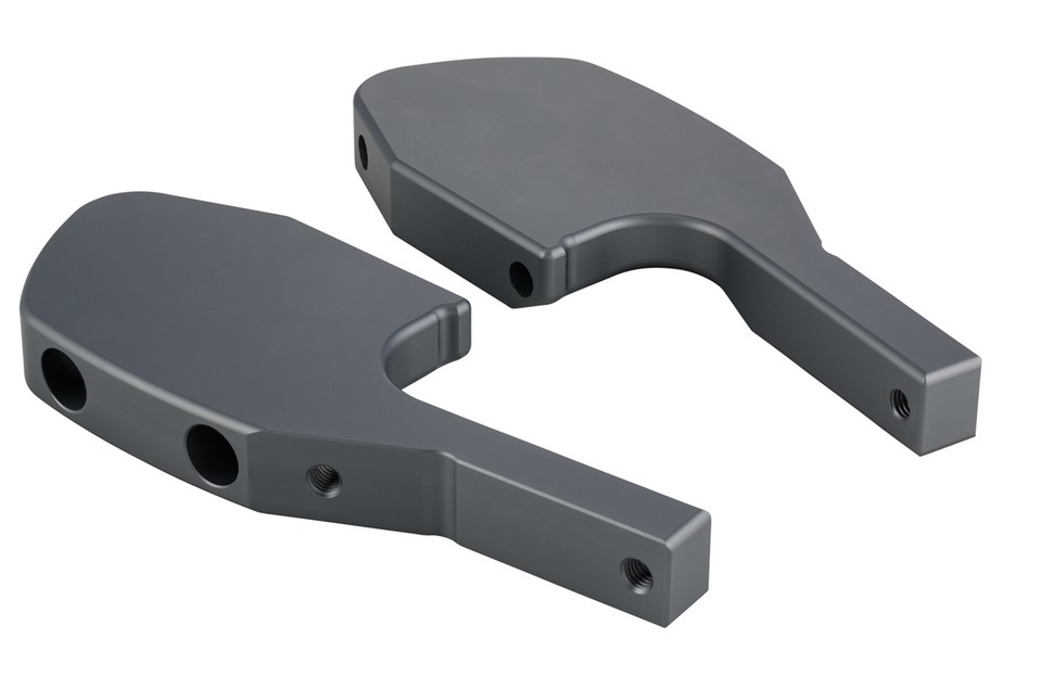 Adaptateur de repose-pieds passager pour Vespa GTS/GTS Super/GTV/GT 60/GT/GT L 125-300ccm, gris mat