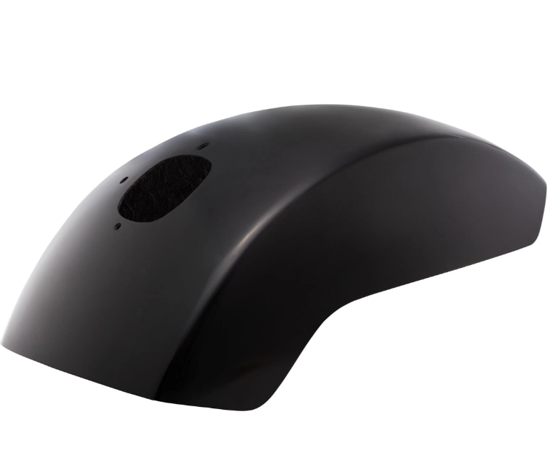 Aile EVO II pour Vespa PX 80-200ccm, GFK, petite, noire