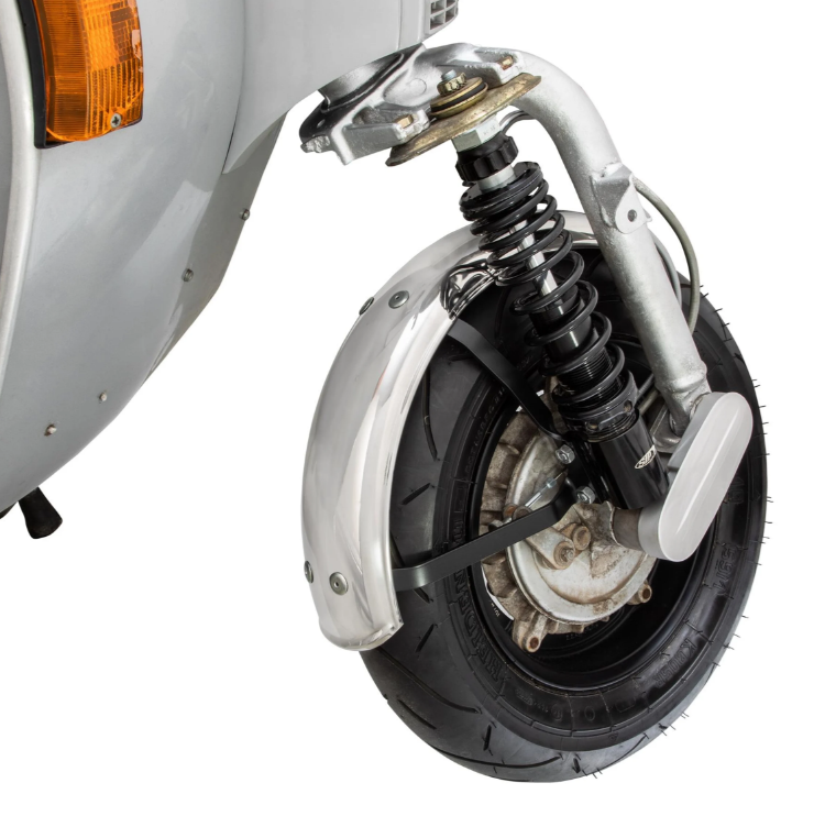 Aile Garelli pour Vespa PX 80-200ccm, métal, chrome