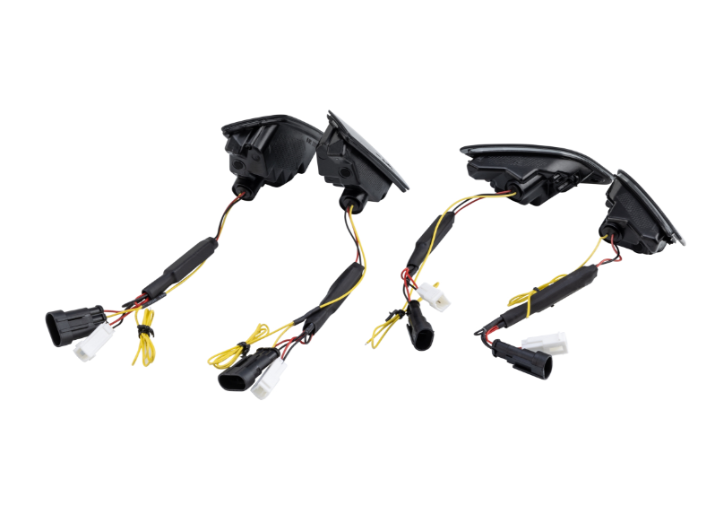 Kit de clignotants ZELIONI avant & arrière pour Vespa GTS/GTS Super/GTV 125-300ccm, teintés