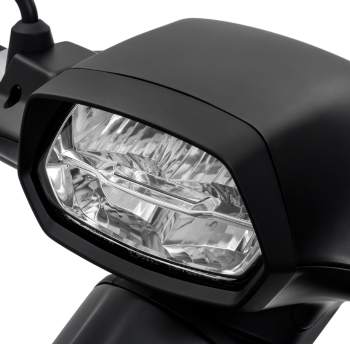 Anneau de lampe pour Vespa Sprint 50-150ccm ('18-), noir mat