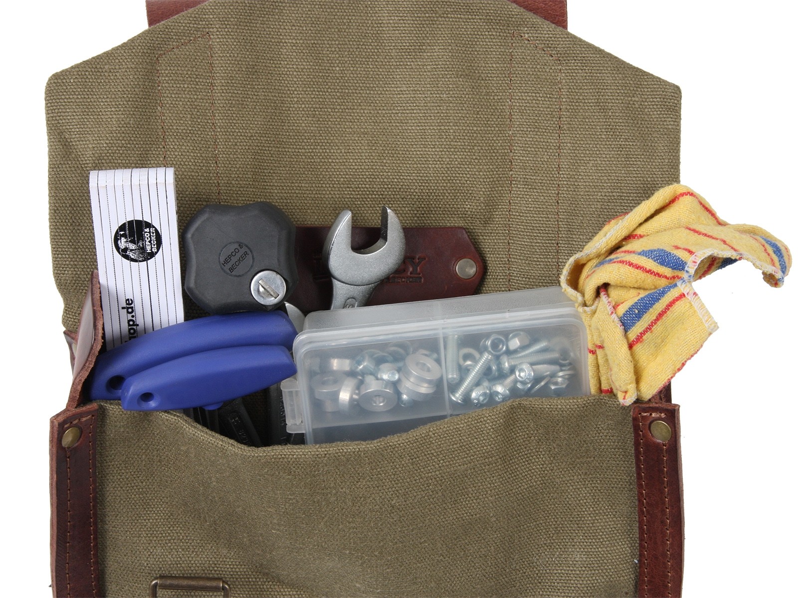 Sacoche à outils LEGACY verte d'origine Hepco & Becker