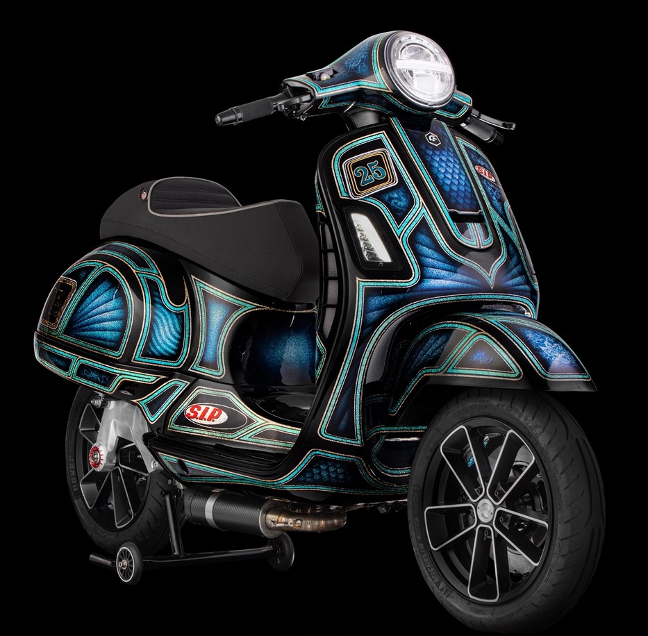 Cascade pour Vespa GTS/GTS Super/GTV/GT 60/GT/GT L 125-300ccm (-'18), noir