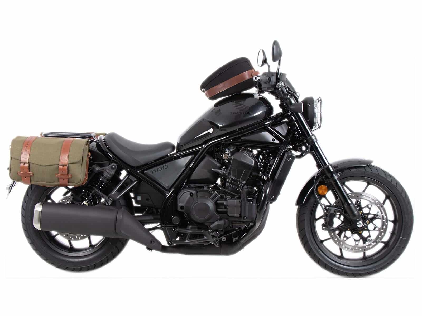 Supports latéraux C-Bow noirs pour Honda CMX 1100 Rebel /DCT (21-24) Hepco & Becker