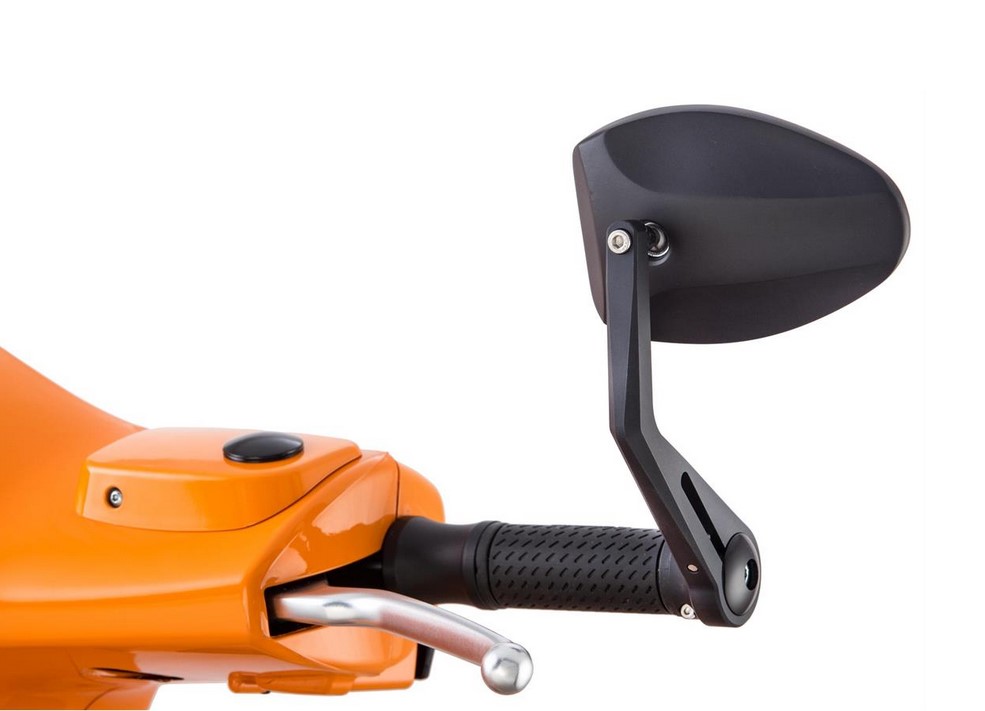 Rétroviseur final de guidon FERRARA 2 pour Vespa gauche ou droite, noir