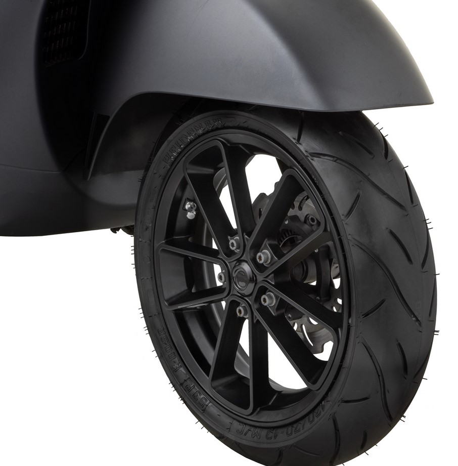 Jante avant/arrière 13" pour Vespa GTS/GTS Super/GTV/GT 60/GT/GT L 125-300ccm, noire mate