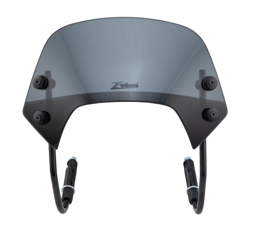 Flyscreen ZELIONI Racing pour Vespa Sprint 50-150ccm 2T/4T, teinté noir