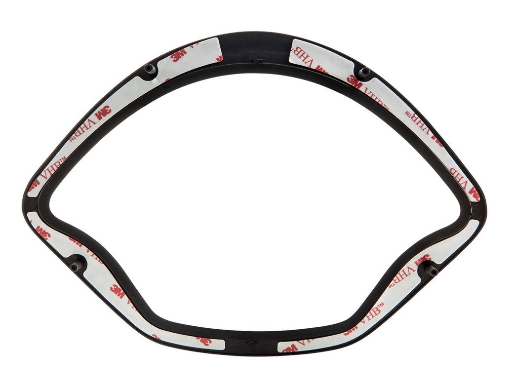 Anneau décoratif tachymètre pour Vespa GTS/GTS Super 125-300ccm ('14-), noir mat