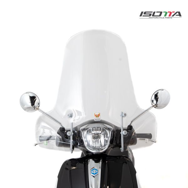 Pare-brise mi-haut transparent pour Piaggio Liberty (16-)