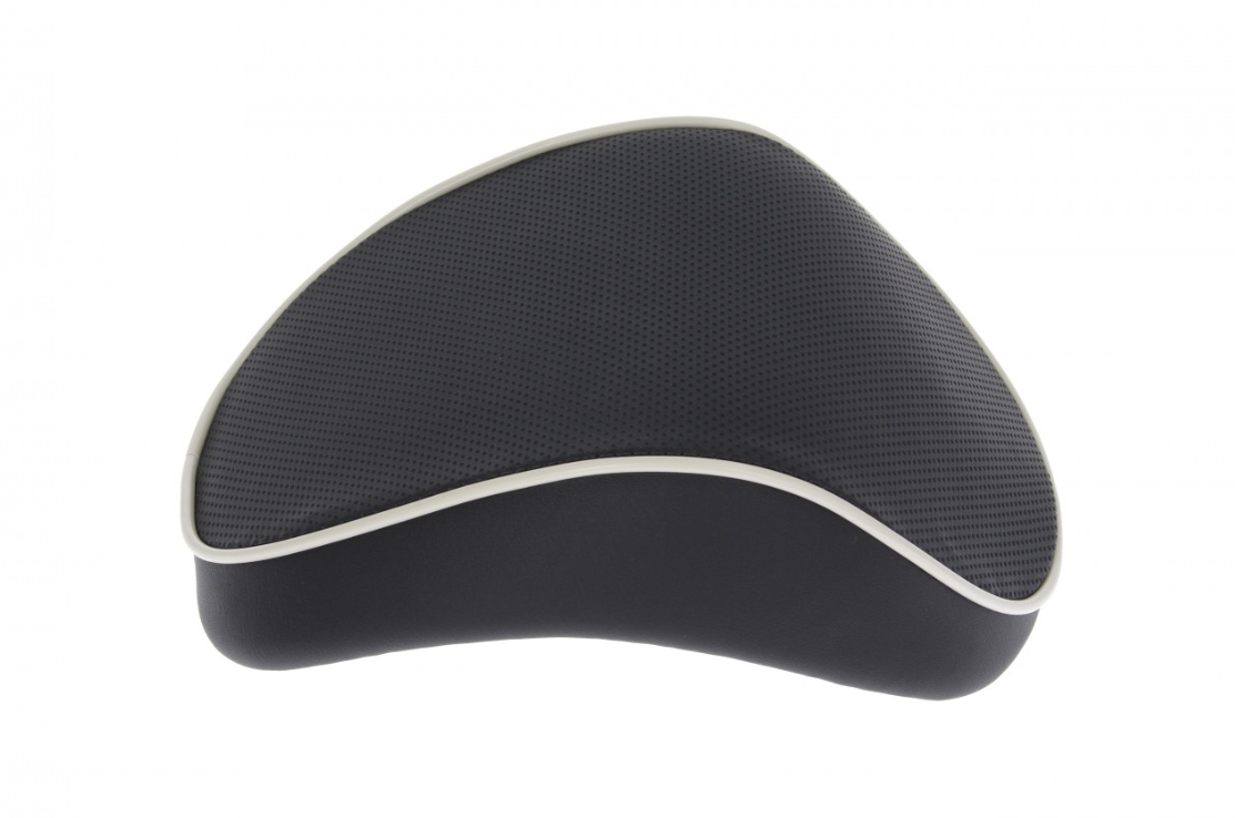 Dossier Vespa Primavera / Sprint, noir avec passepoil blanc