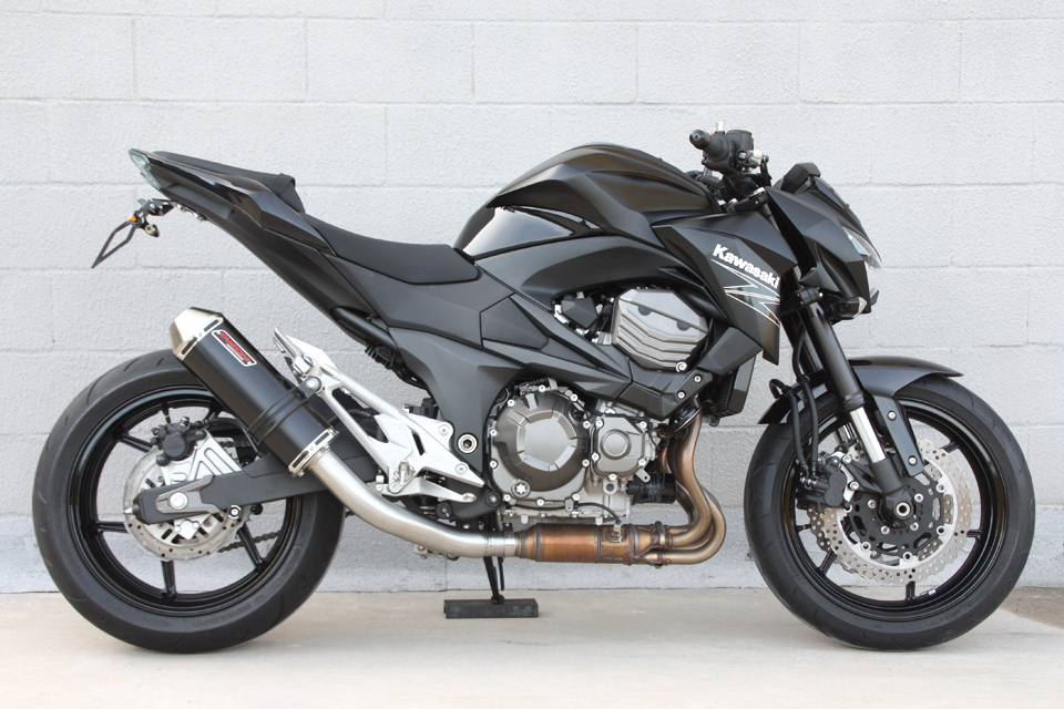 Silencieux Takkoni Kawasaki Z 800 e, acier inoxydable, homologué E