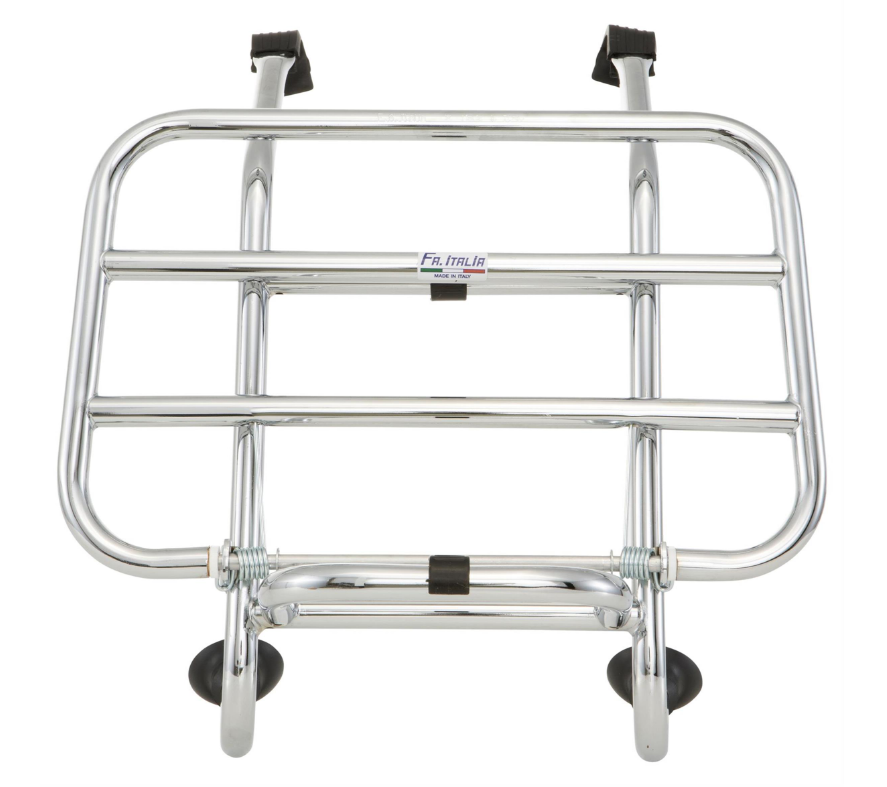 Porte-bagages avant pour Vespa PX 80-200ccm, pliable, chrome
