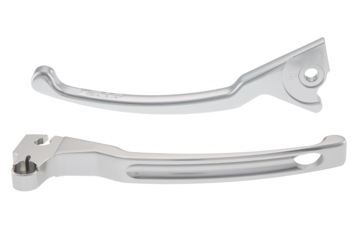 Jeu de leviers sport frein gauche/droit pour Vespa LX/​LXV/​S/​Primavera/​Sprint 50-150ccm, argent