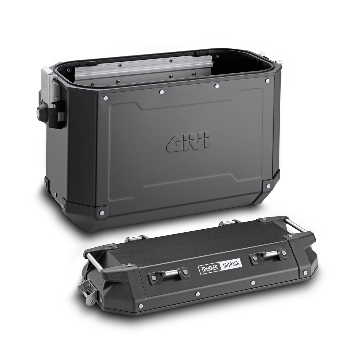 Givi Kit de valises latérales en aluminium Trekker Outback 37L noir Monokey