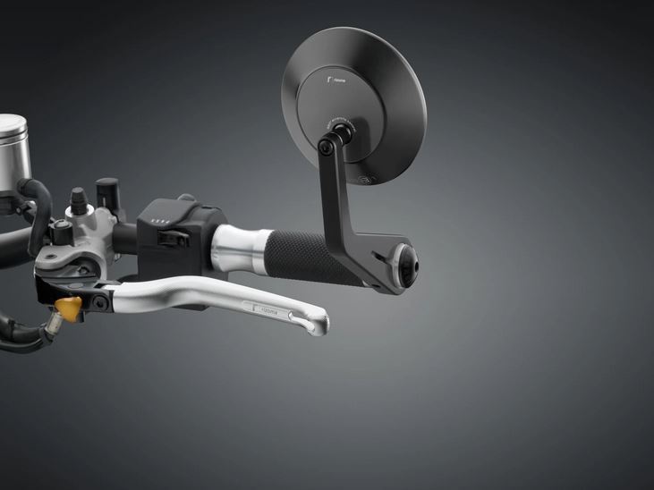 Rétroviseur d'extrémité de guidon RIZOMA ECCENTRICO gauche ou droit pour Vespa, noir