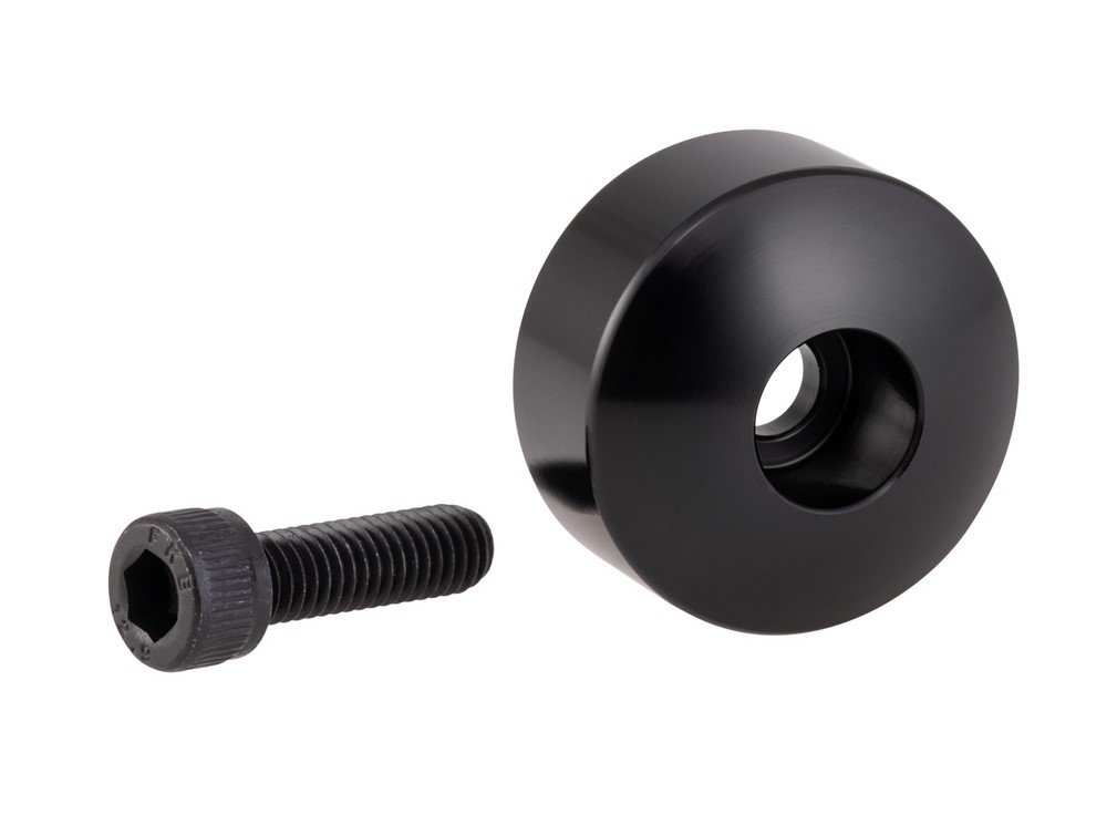 Kit de montage pour rétroviseur d'extrémité de guidon sans poids d'extrémité de guidon, noir