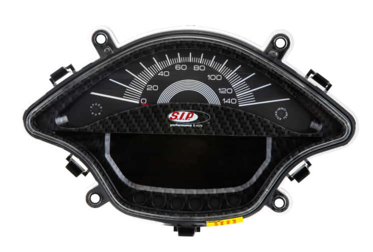 Compte-tours/tachymètre pour Vespa Primavera/Sprint 50-150ccm 2T/4T AC, carbonlook