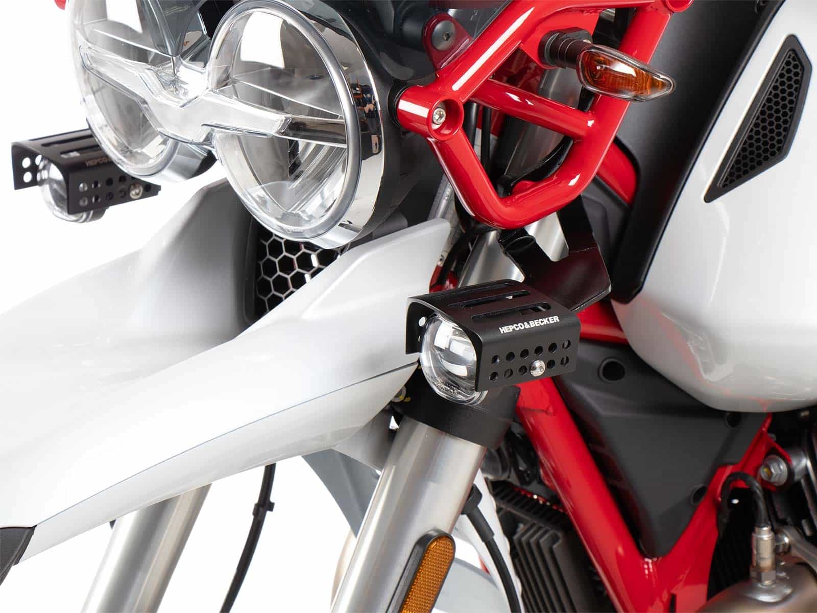 Phares supplémentaires pour Moto Guzzi V85 TT Hepco & Becker