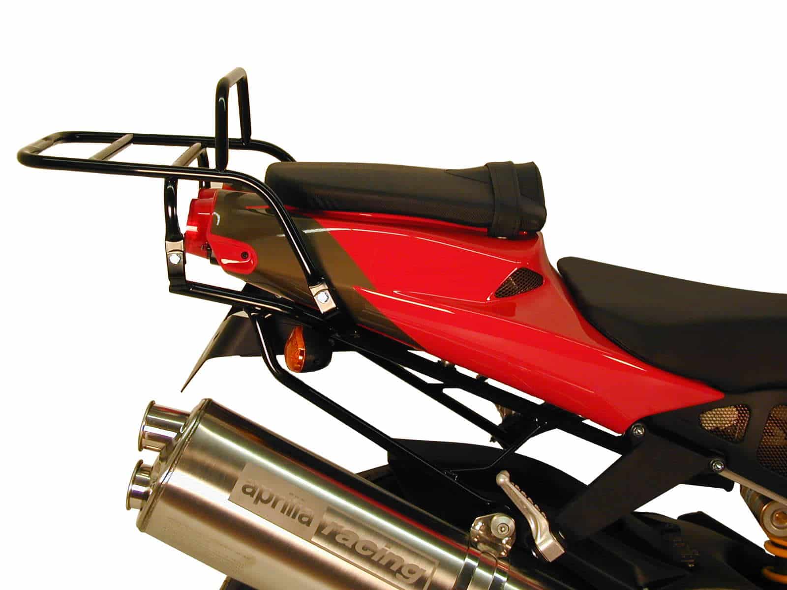 Pont à bagages tubulaire support de top case noir pour Aprilia RSV Mille/Tuono (98-08) Hepco & Becker