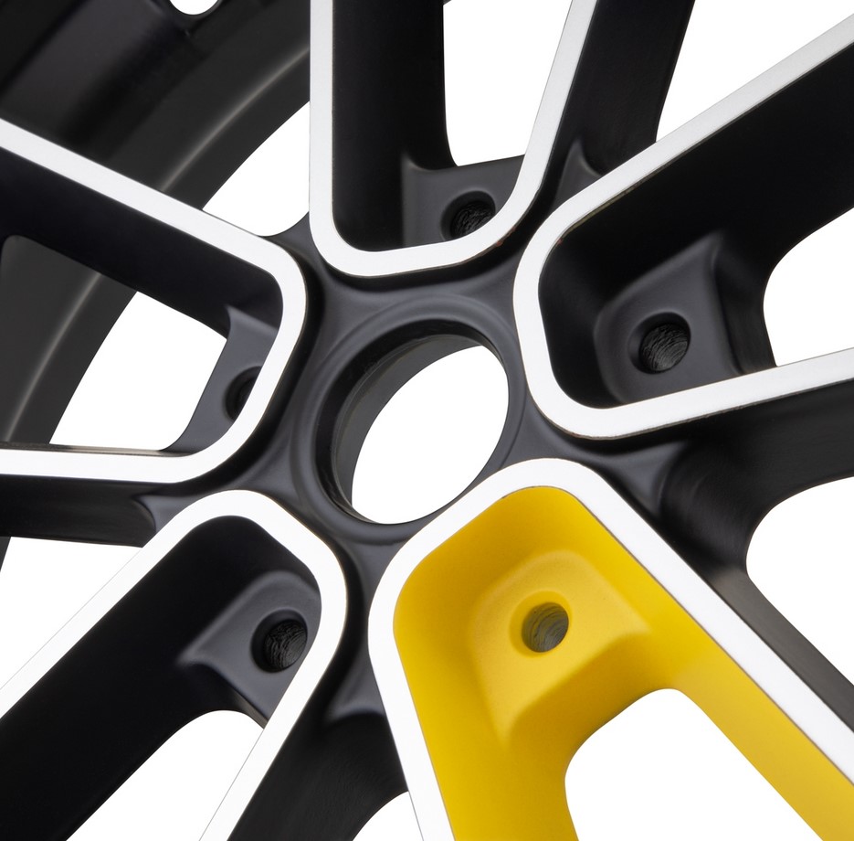 Jante avant/arrière 12" pour Vespa GTS/GTS Super/GTV/GT 60/GT/GT L 125-300ccm, noir/jaune