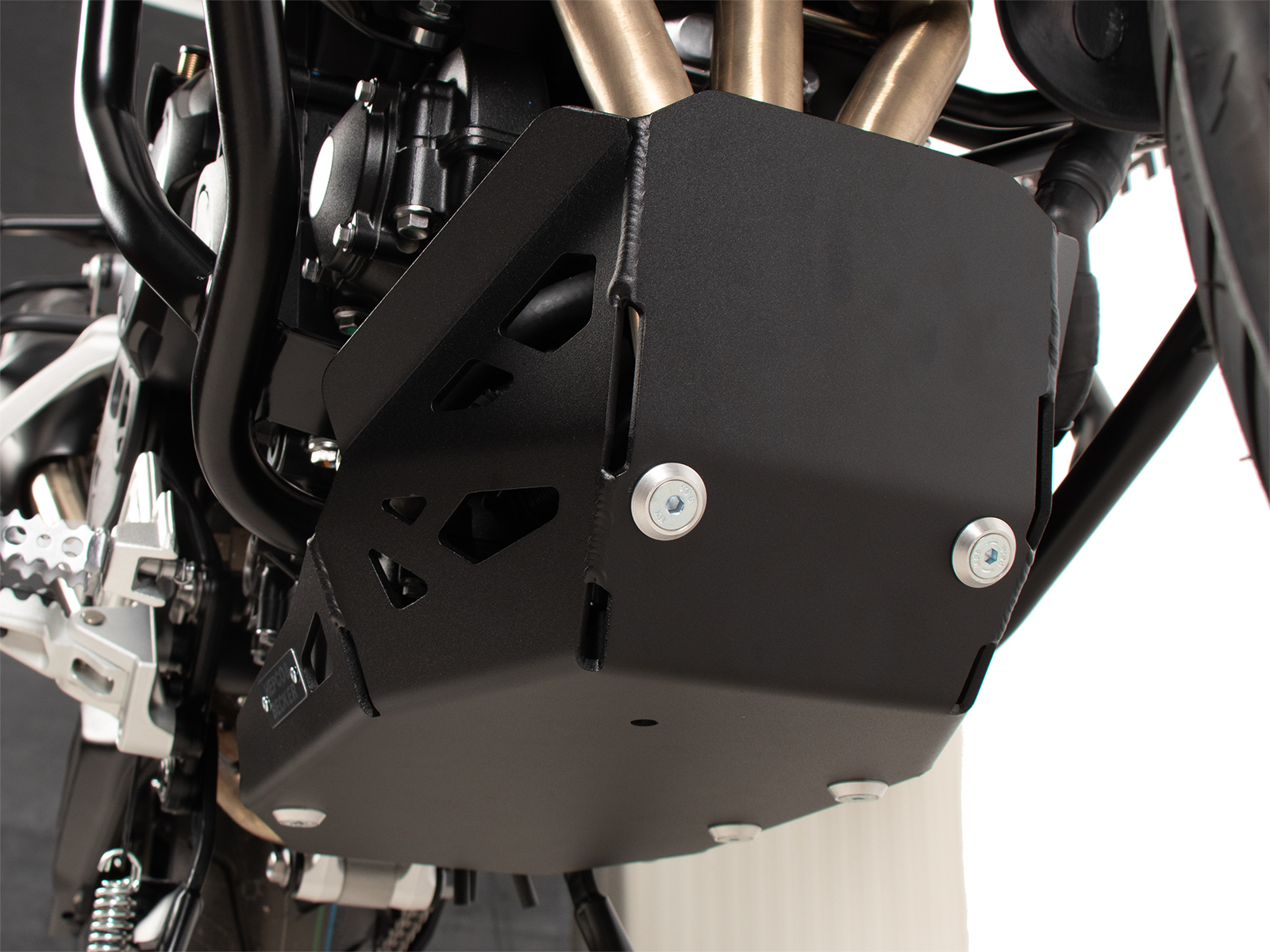 Plaque de protection moteur noire pour Triumph Tiger 900 GT / Pro (24-) Hepco & Becker