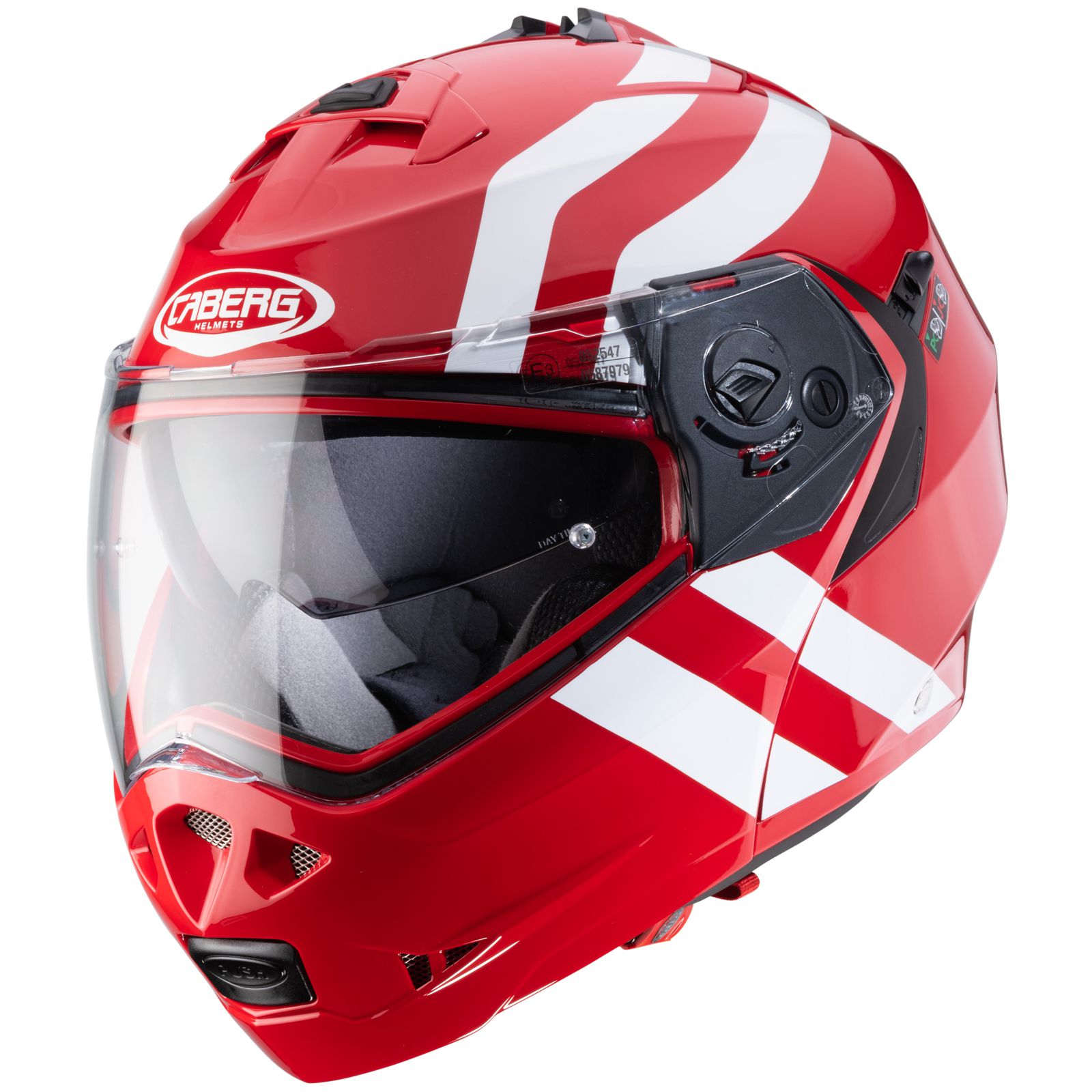Caberg casque Duke II Superlegend, rouge/blanc