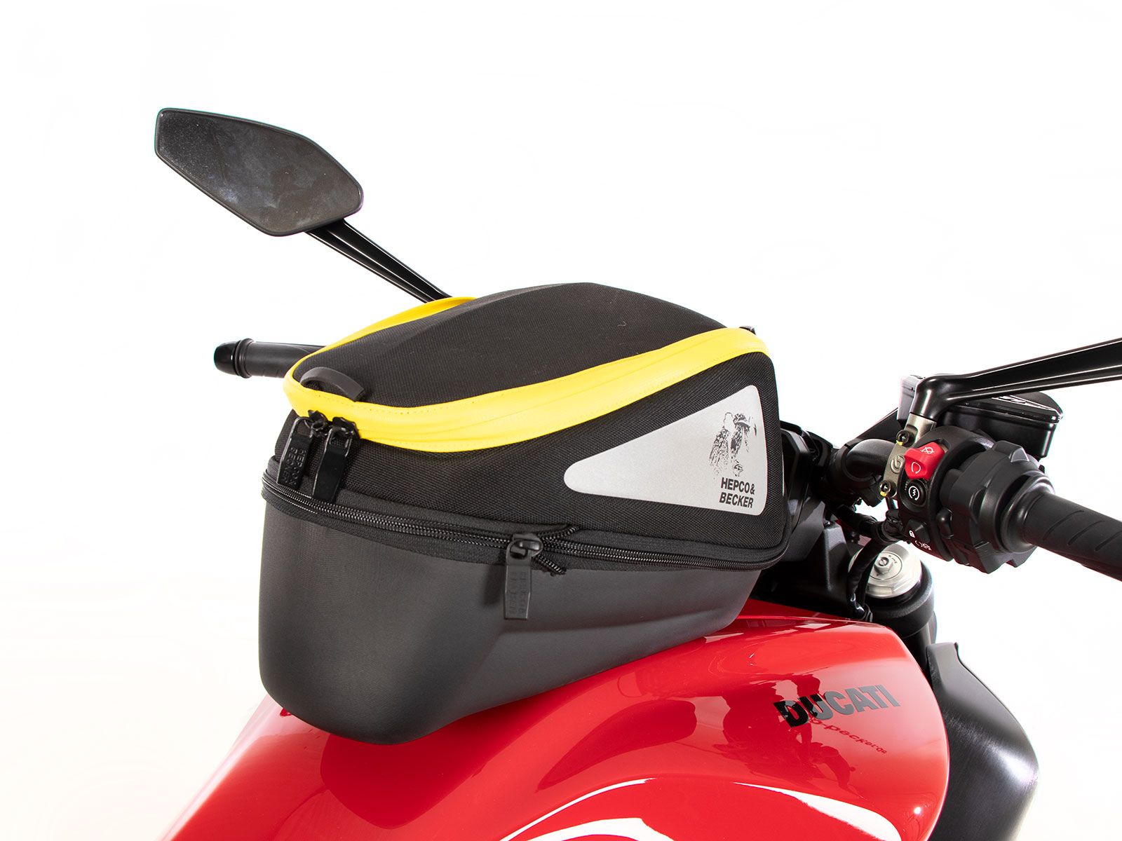 Anneau de réservoir Basic avec unité de fermeture de la sacoche de réservoir pour Ducati Diavel V4 (23-) Hepco & Becker