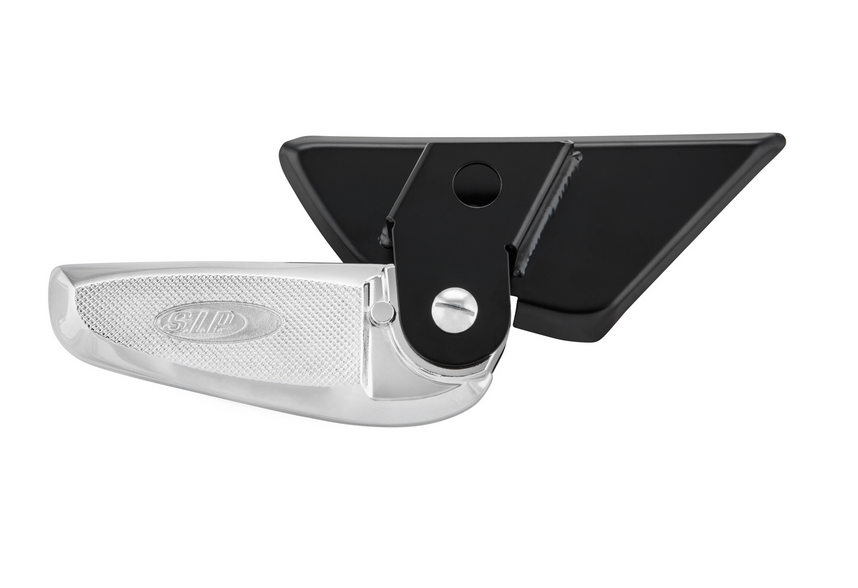 Repose-pieds droit et gauche pour Vespa LX /LXV /S 50-150ccm, noir/chrome