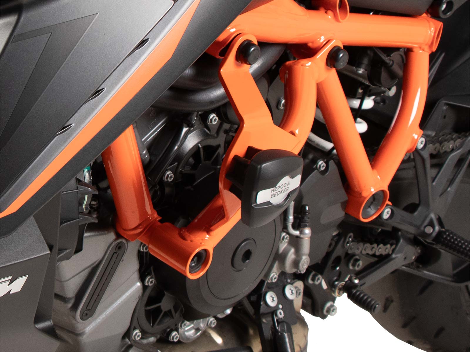 Arceau de protection moteur avec protectionpad orange pour KTM 1390 Super Duke R / EVO (24-)