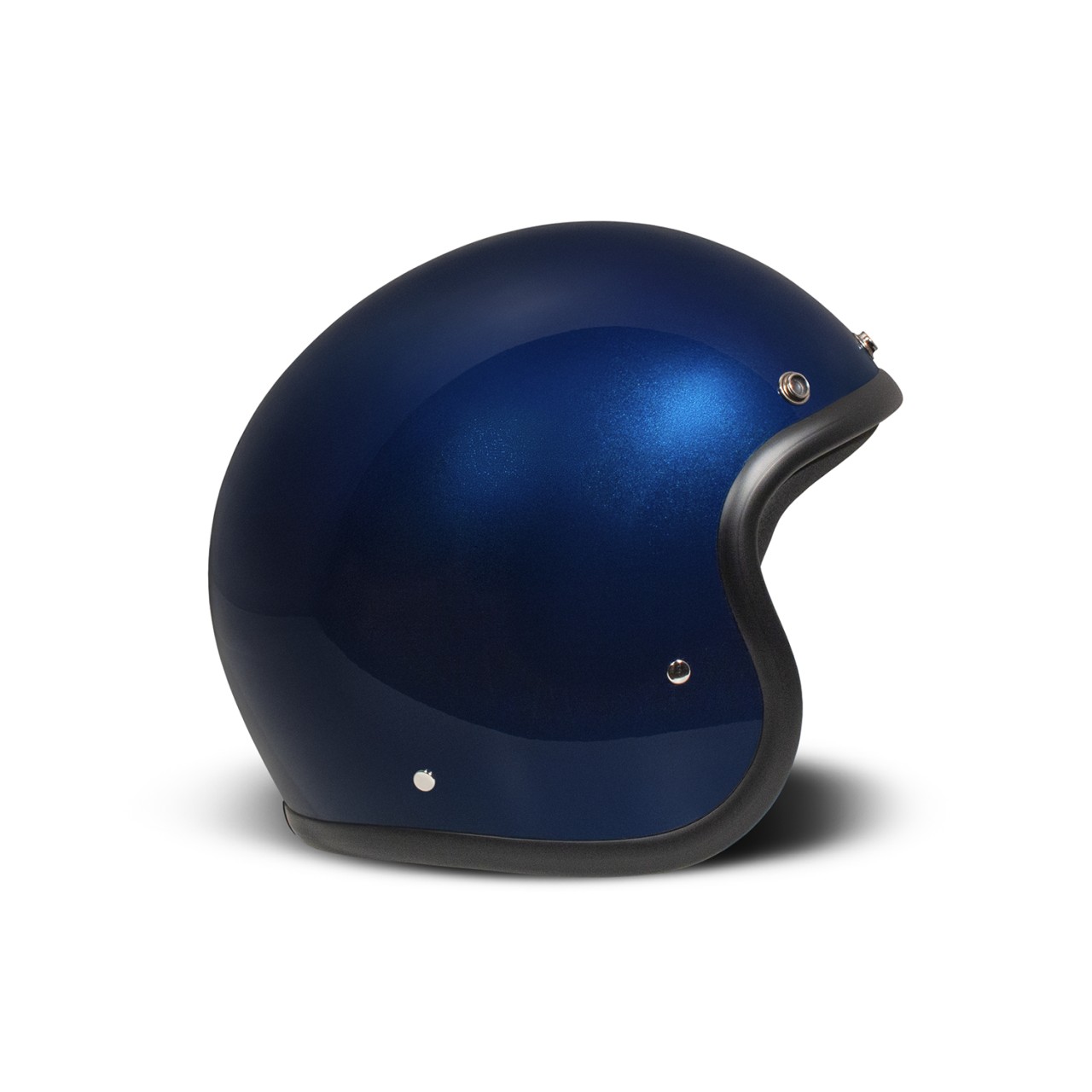 DMD casque jet rétro, bleu, paillettes, Deep Blue, fibre de verre, ECE 22.06