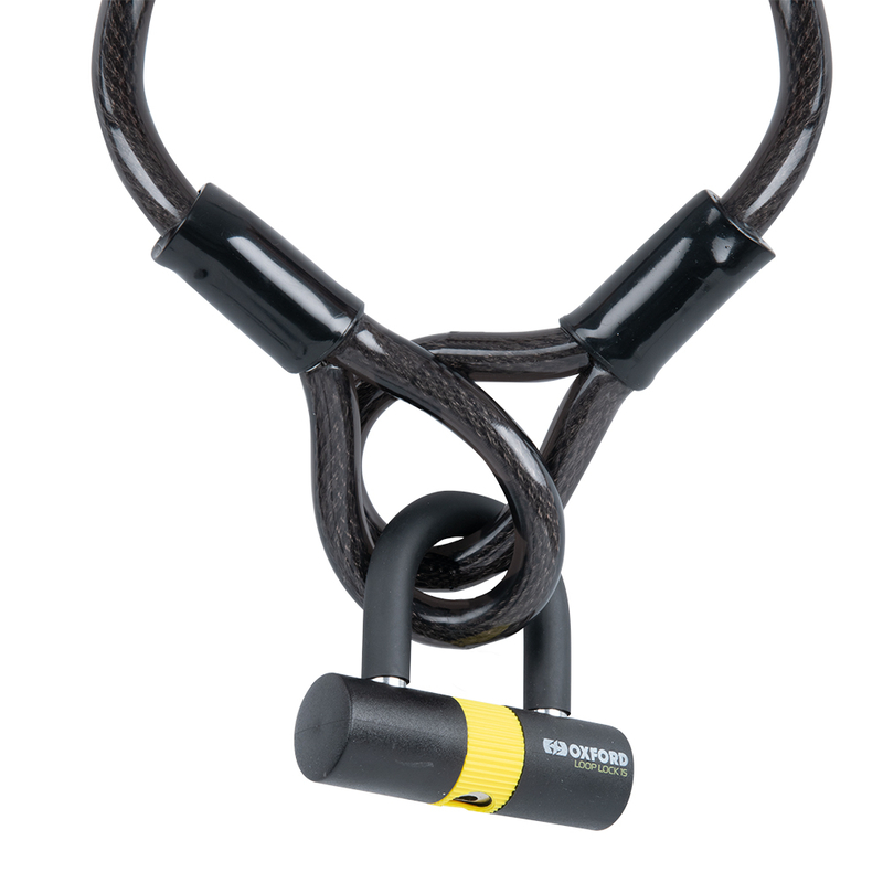 Oxford Loop Lock15 câble antivol + mini cadenas - 15 mm x 2,0 m