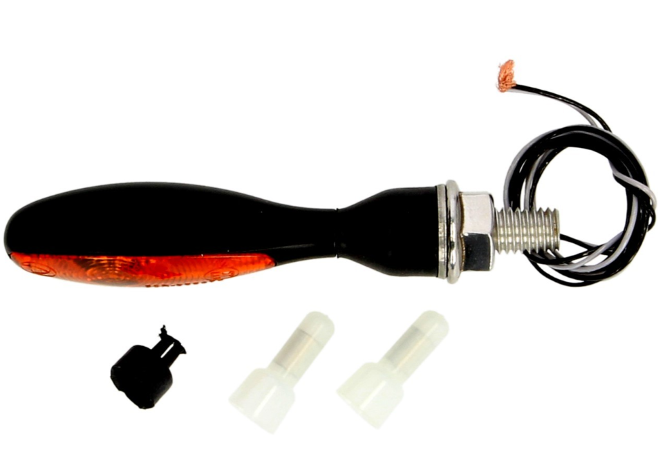 Clignotants Kellermann, Micro 1000 halogène, acier, halogène, HR/HL, 12 V, 6 W, noir satiné