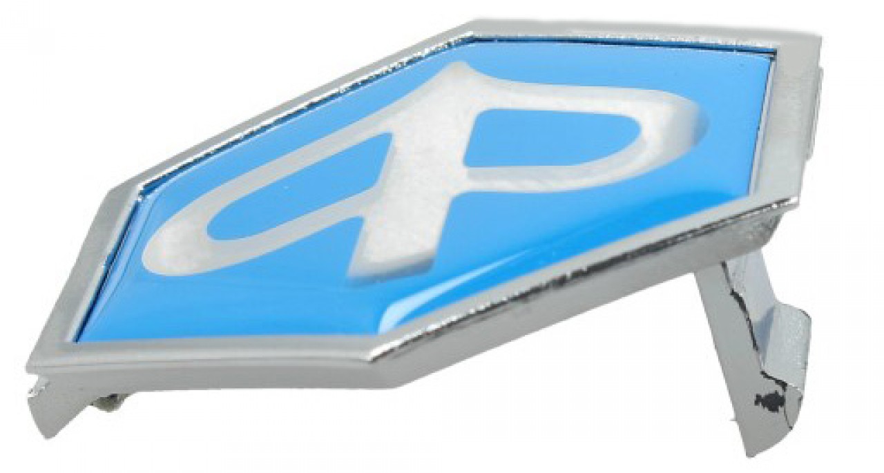 Emblème "PIAGGIO" cascade, bleu