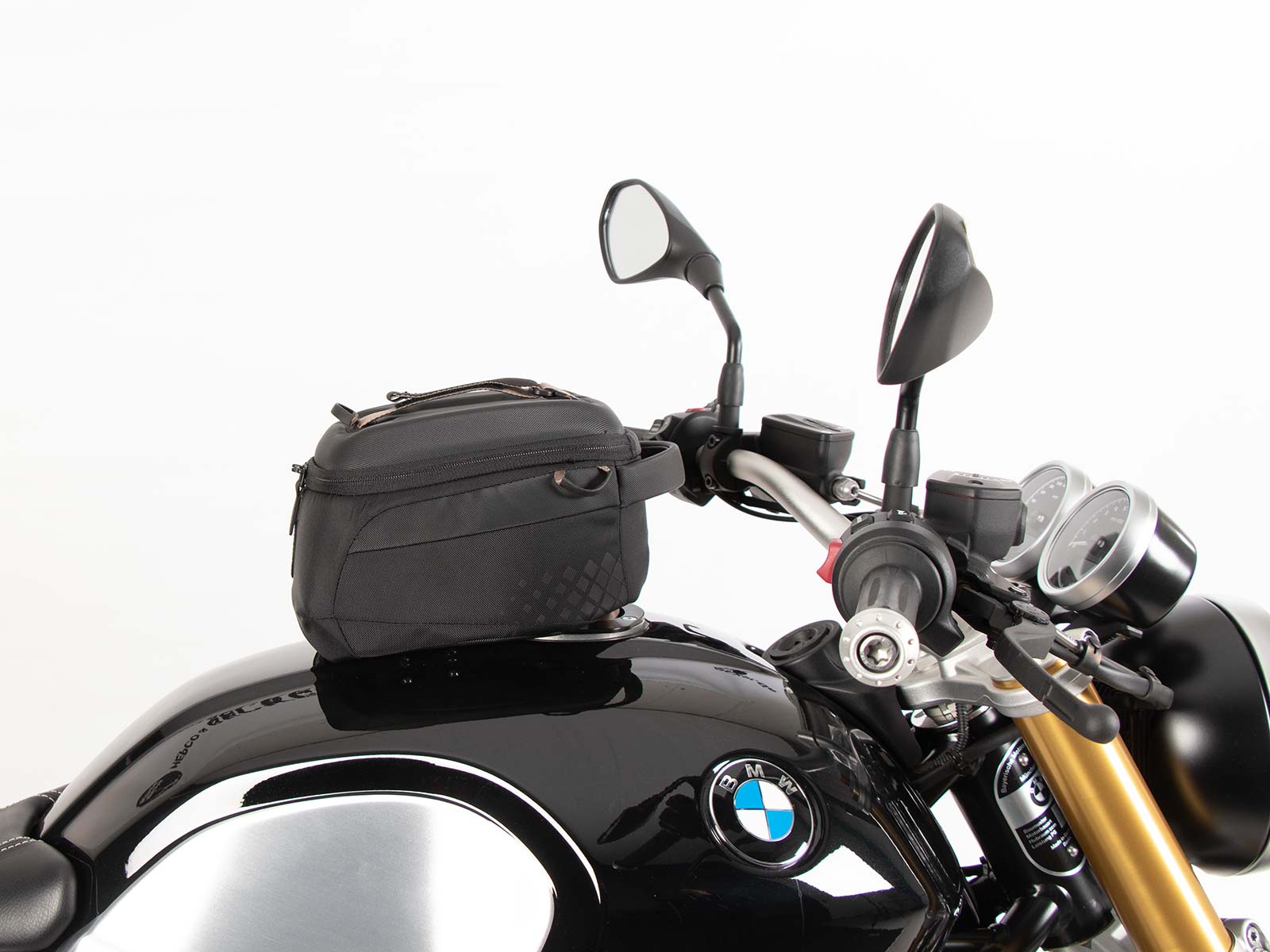 Anneau de réservoir Basic avec unité de fermeture de la sacoche de réservoir pour BMW R nineT Racer (17-20) Hepco & Becker