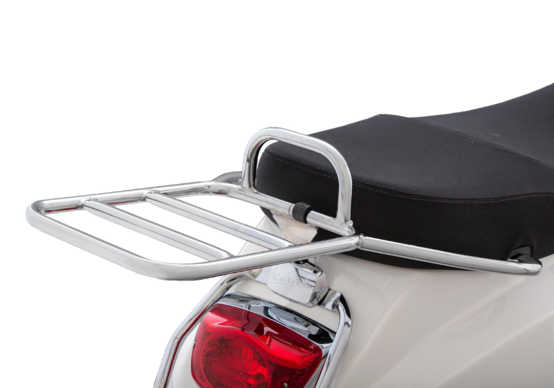 Pont à bagages arrière pour Vespa LX/LXV/S 50-150ccm, chrome