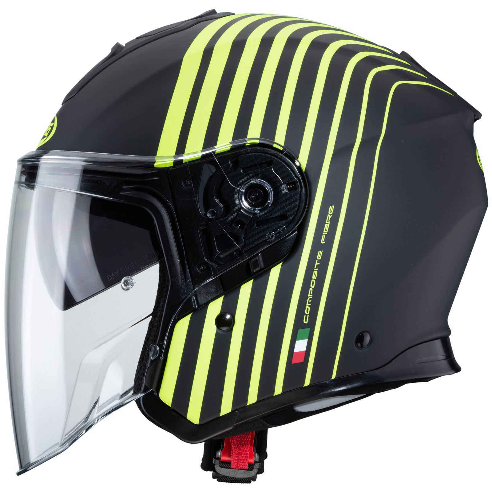Caberg casque Flyon Bakari, noir mat/jaune fluo