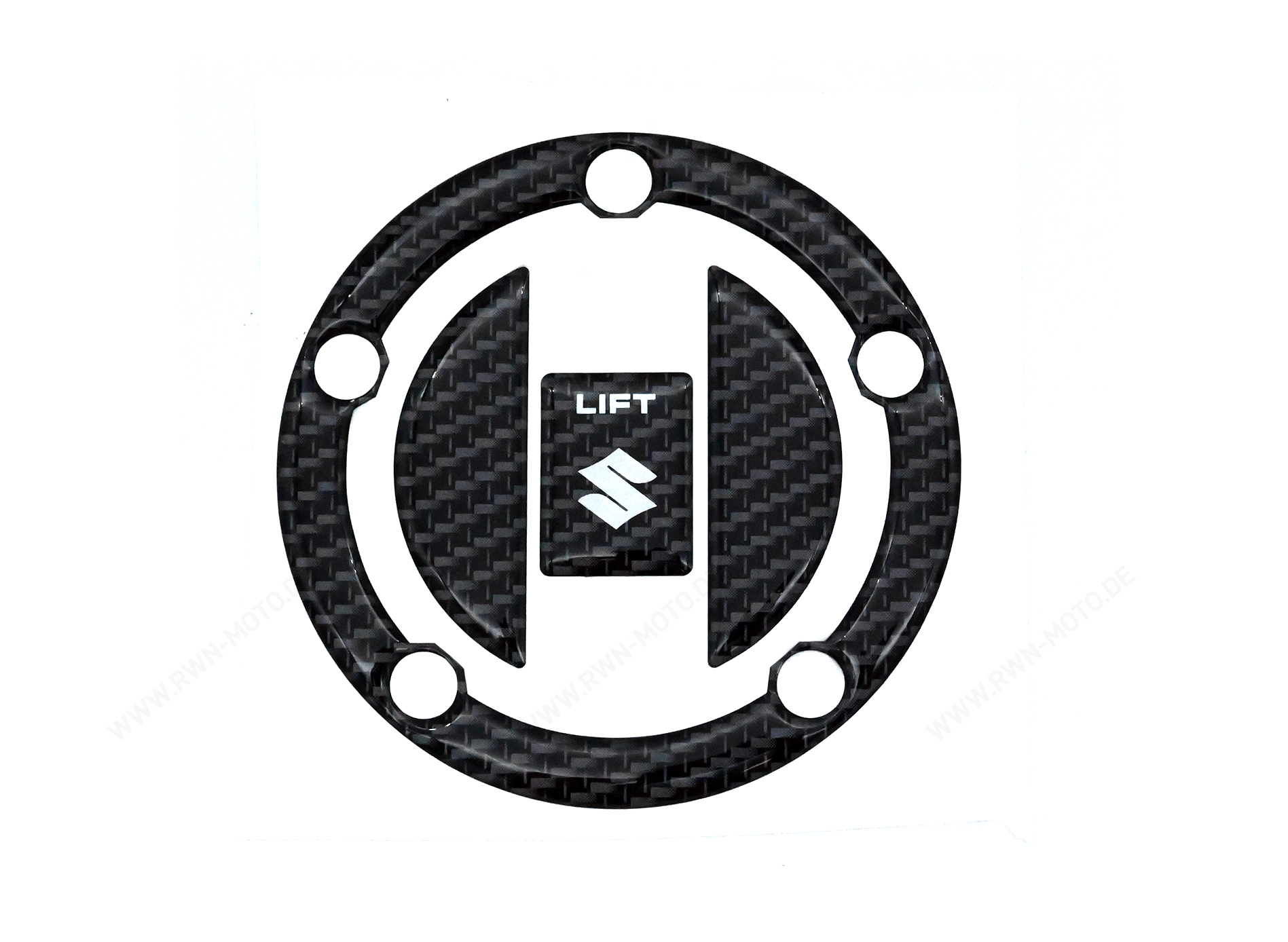 Protection de bouchon de réservoir, look carbone pour Suzuki GSX-R1000 BJ. 2005 - 2006/ 2007-2008/ 2009-2011/ 2012-2016