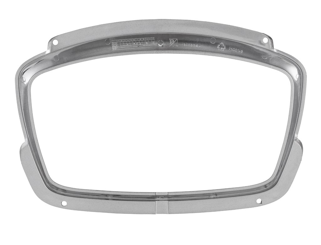 Anneau décoratif tachymètre pour Vespa GTS Supertech HPE 125/300 ('19-), noir mat