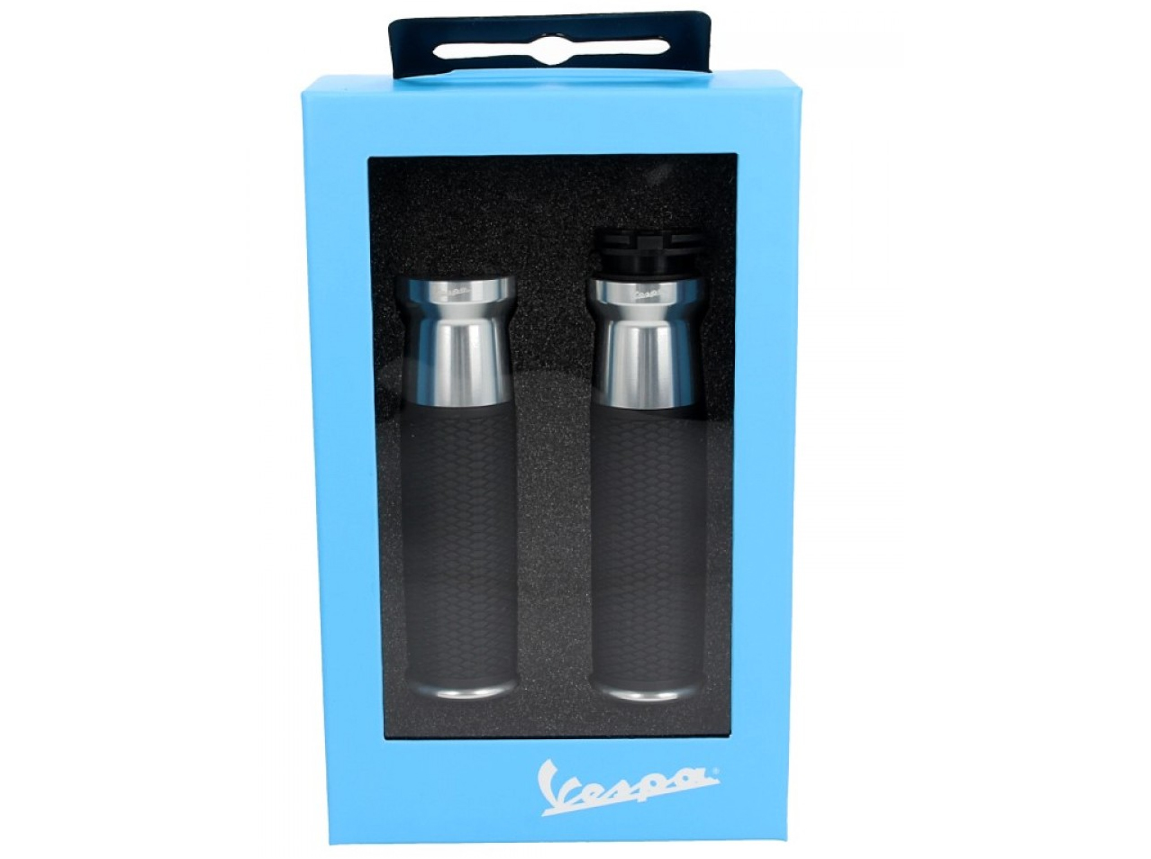 Kit guidon, aluminium anodisé, set poignées, leviers et embouts de guidon pour Vespa GTS