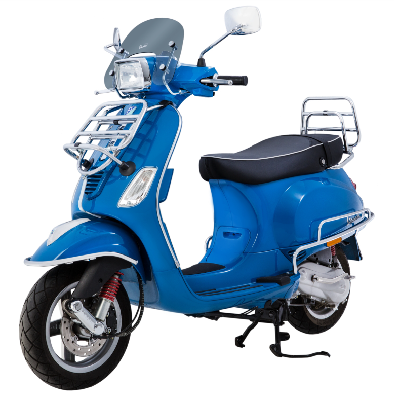 Porte-bagages arrière pour Vespa LX /LXV /S 50-150ccm, pliable, chrome