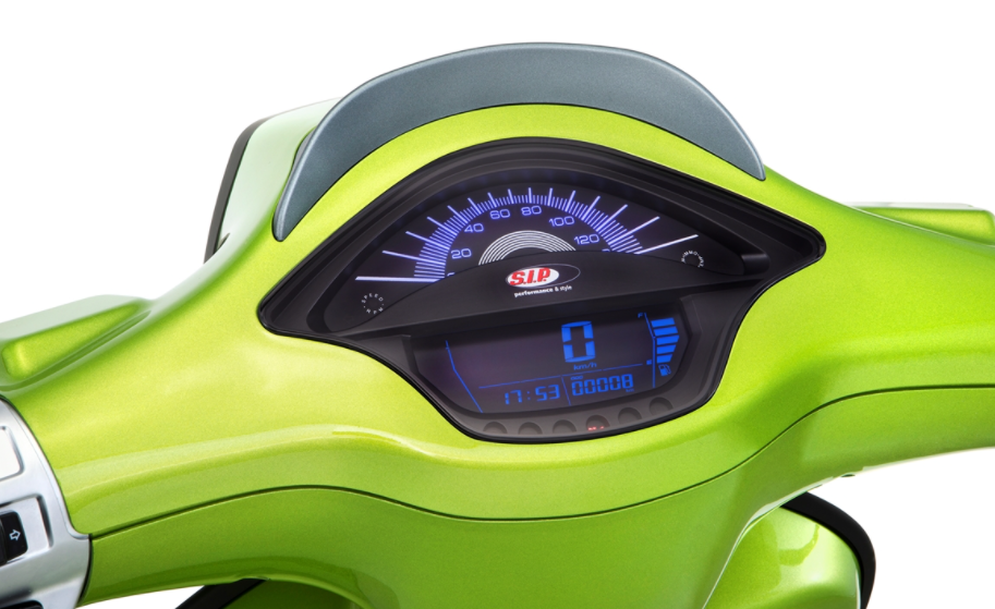 Compte-tours/tachymètre pour Vespa Primavera/Sprint 50-150ccm 2T/4T AC, noir