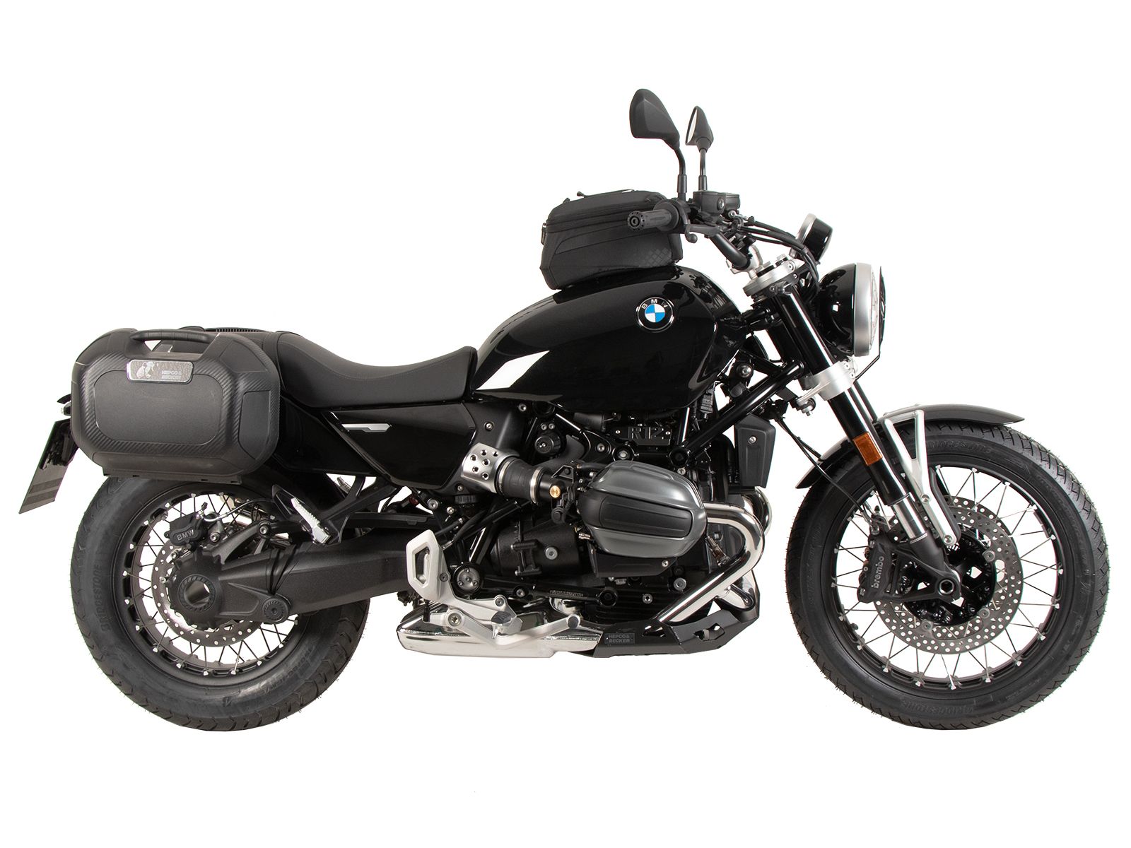 Support latéral C-Bow noir pour BMW R 12 (24-) Hepco & Becker