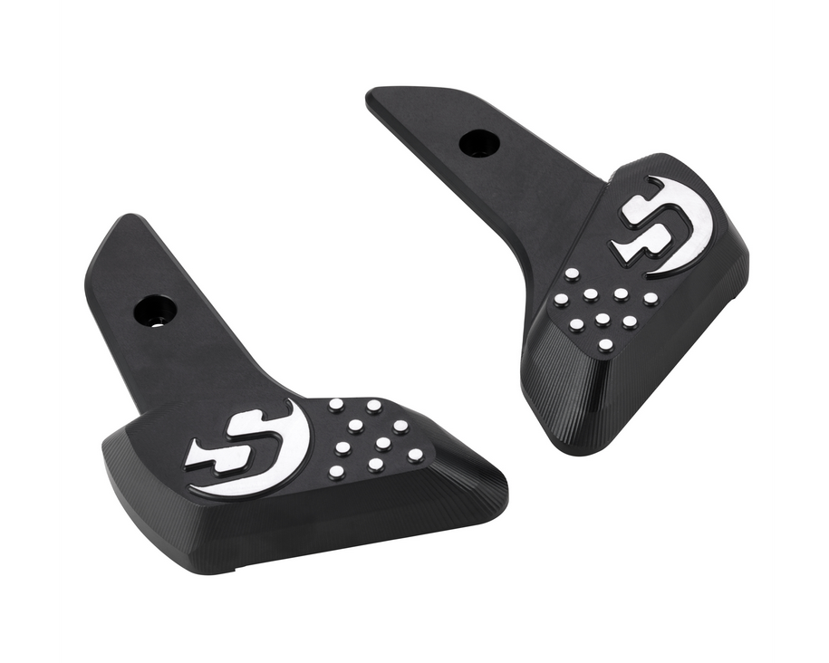 Repose-pieds droit et gauche pour Vespa Primavera /Sprint 50-150ccm 2T/4T AC, noir mat