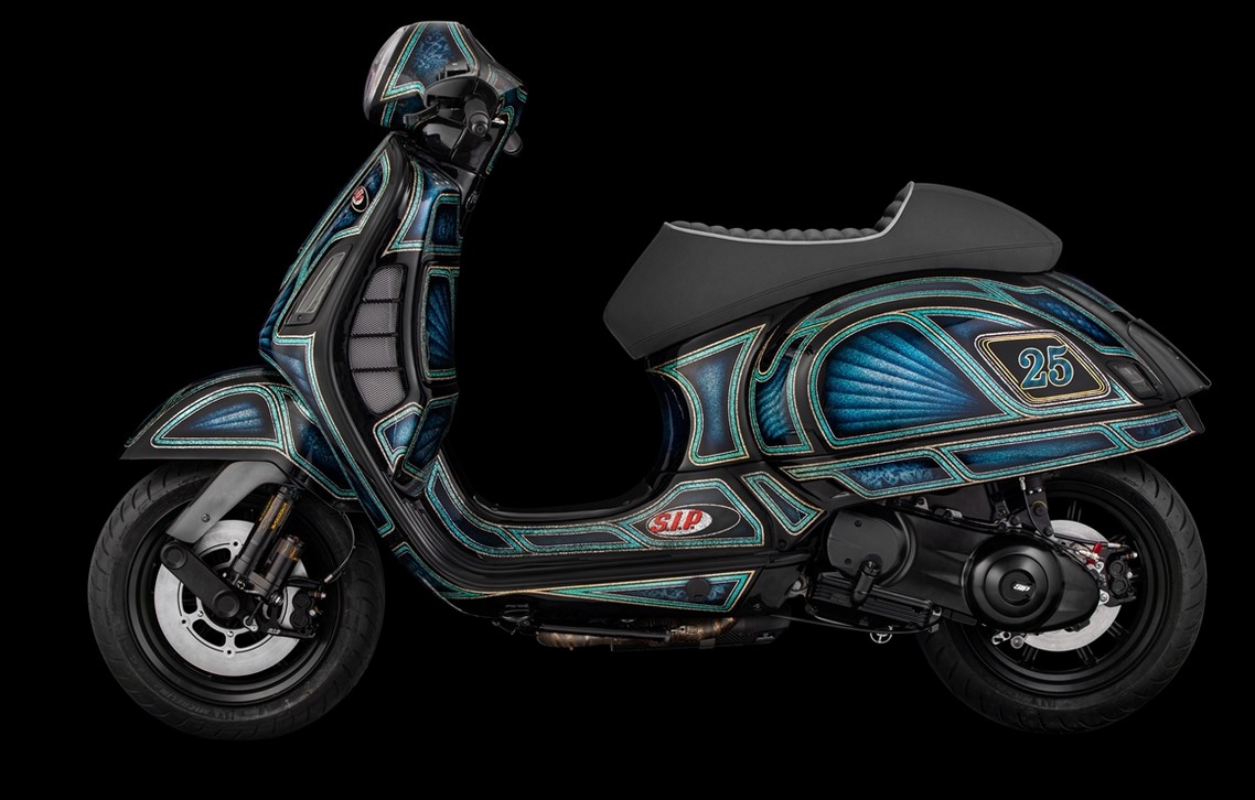 Bouchon de remplissage d'huile moteur pour Vespa, noir mat