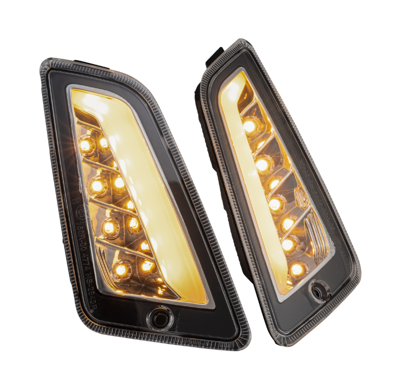 Kit de clignotants avant & arrière pour Vespa GTS/GTS Super/GTV 125-300ccm, clair