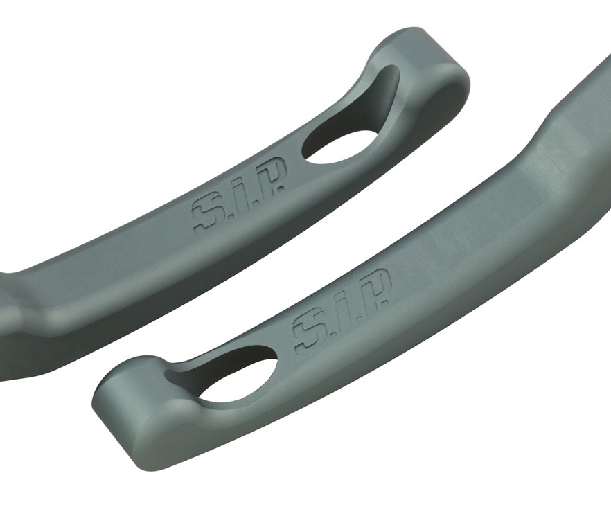 Levier de frein sport Shorty pour Vespa, droite et gauche, gris mat