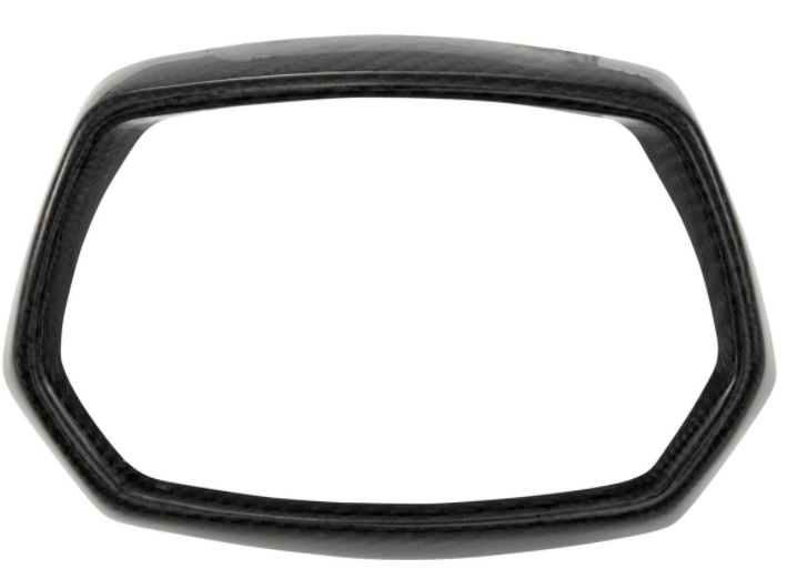 Anneau de lampe noir pour Vespa Sprint 50-150ccm 2T/4T ('13-'18), carbone