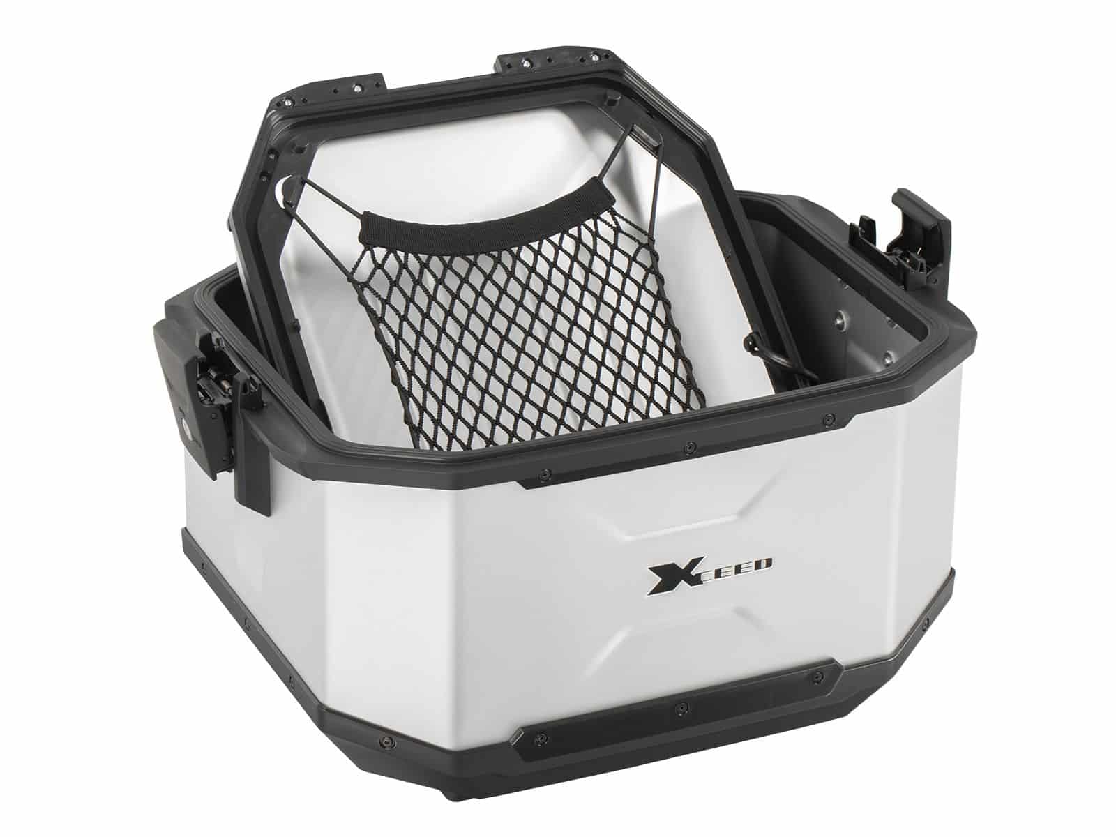 Top-case Xceed en aluminium 45 litres, couleur argent, Hepco & Becker