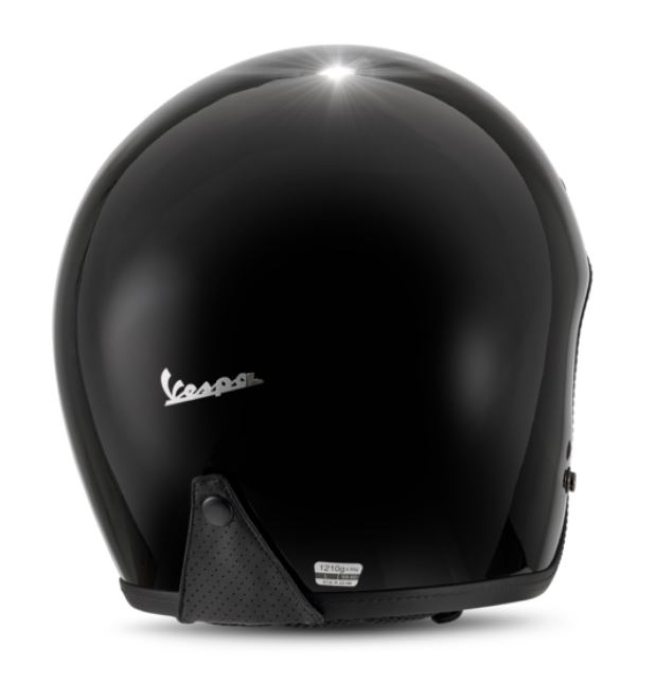 Casque jet Vespa Versilia noir