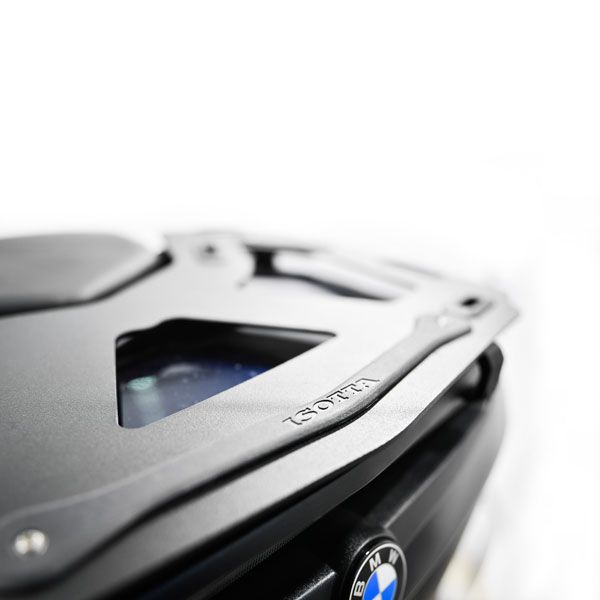 Porte-bagages pour topcase BMW K 1600 GT /R 1250 RT /R 1200 RT, alu, noir